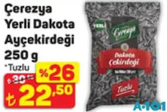 ÇEREZYA YERLİ DAKOTA AYÇEKİRDEĞİ 250 G